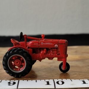 Vintage Red McCormick Farmall 1/64 Scale - Classic Diecast Play Tractor